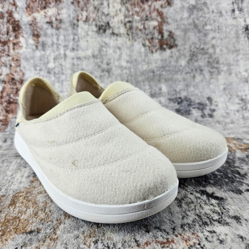 Vessi Sunday Slippers Womens 8 Cream‎ Off White Waterproof Slip On Shoes Casual